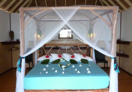 Resort bedroom in Bora Bora